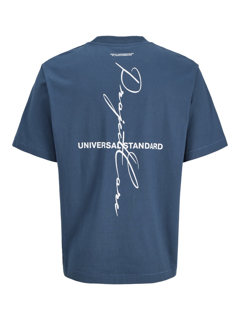 JCOCOVER SCRIPT BACK TEE SS CREW NECK LN