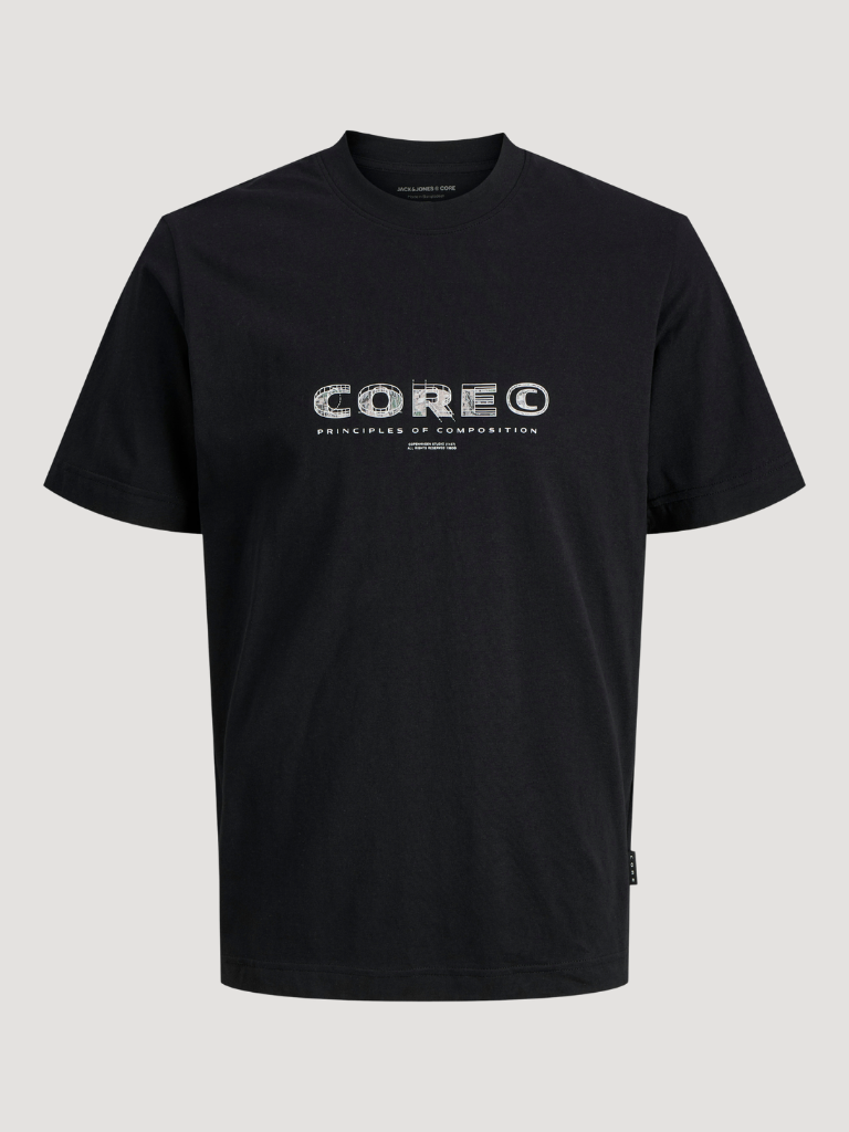 JCOSTANCE FRONT TEXT TEE SS CREW NECK