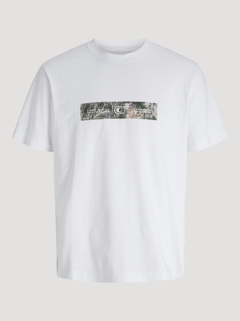 JCOSTANCE FRONT TEXT TEE SS CREW NECK