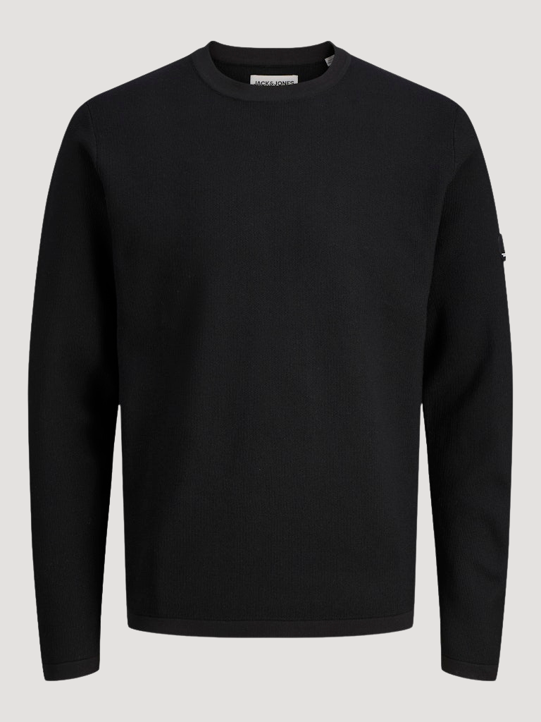 JCOSTANCE KNIT BADGE CREW NECK