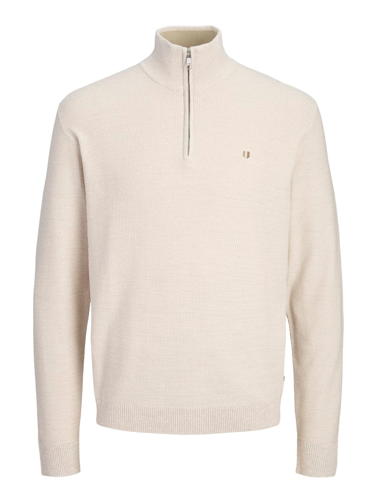 JPRBLUREX KNIT HALF ZIP LN