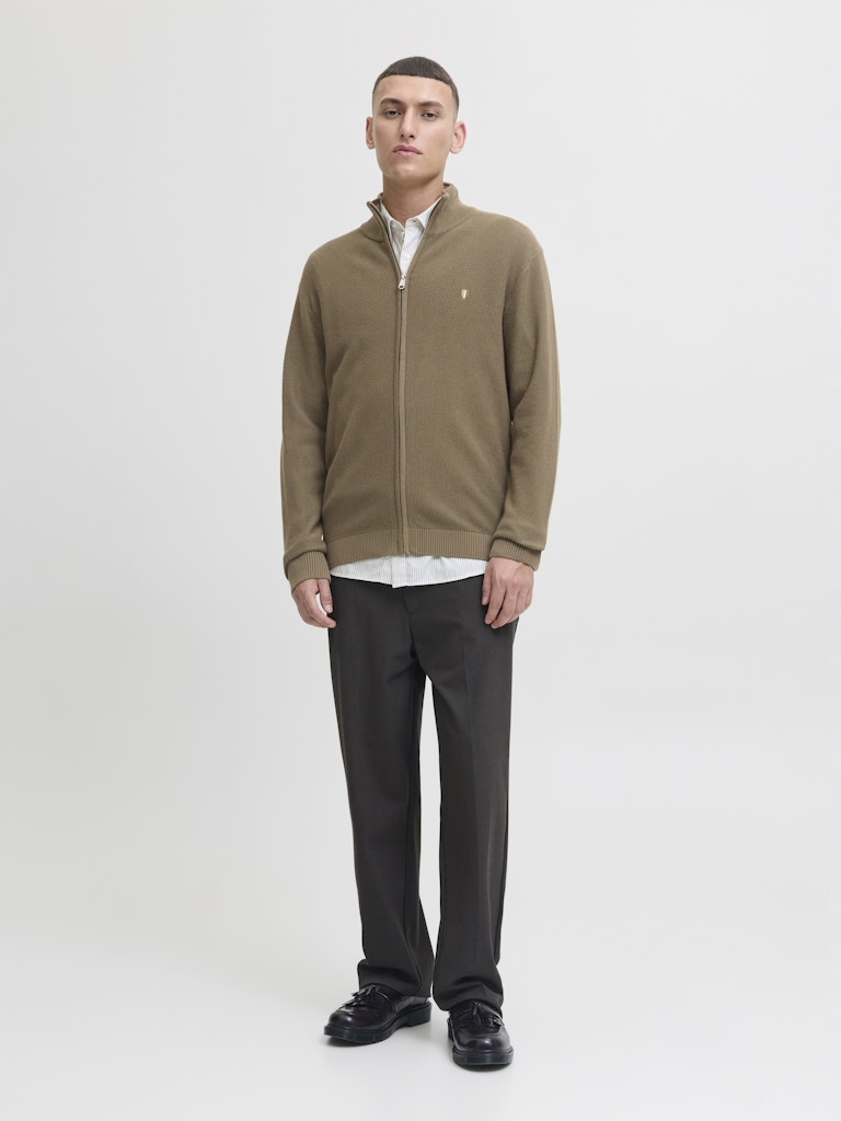 JPRBLUREX KNIT FULL ZIP CARDIGAN LN