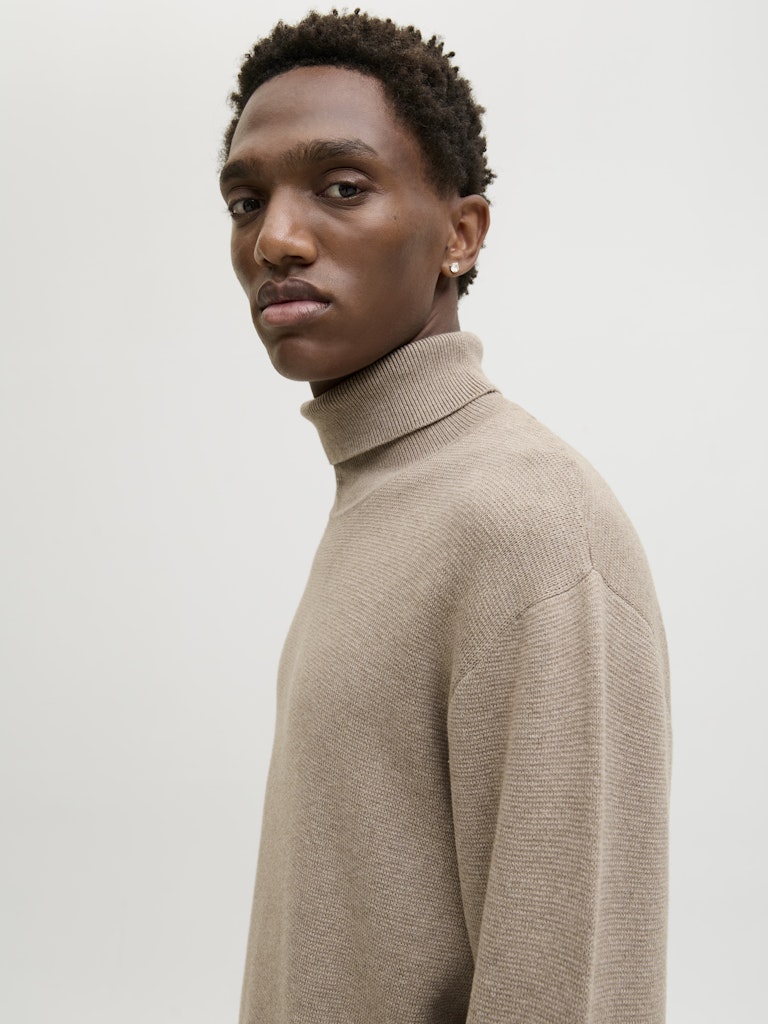 JPRBLAMILANO STITCH KNIT ROLL NECK