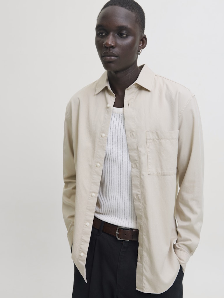 JPRBLASTANFORD TENCEL L/S SHIRT LN