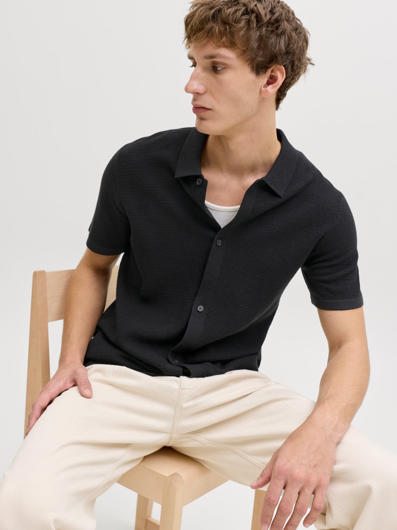 JJEGEORGE KNIT SHIRT SS SN