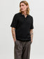 JJEEMIL KNIT CABLE POLO SS LN