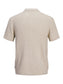 JJEEMIL KNIT CABLE POLO SS LN