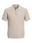 JJEEMIL KNIT CABLE POLO SS LN