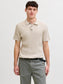 JJEEMIL KNIT CABLE POLO SS LN