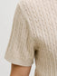 JJEEMIL KNIT CABLE POLO SS LN