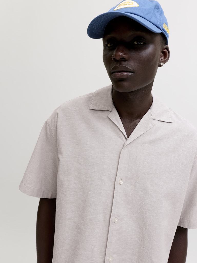 JJEBREEZE LINEN BLEND RESORT SHIRT SS SN