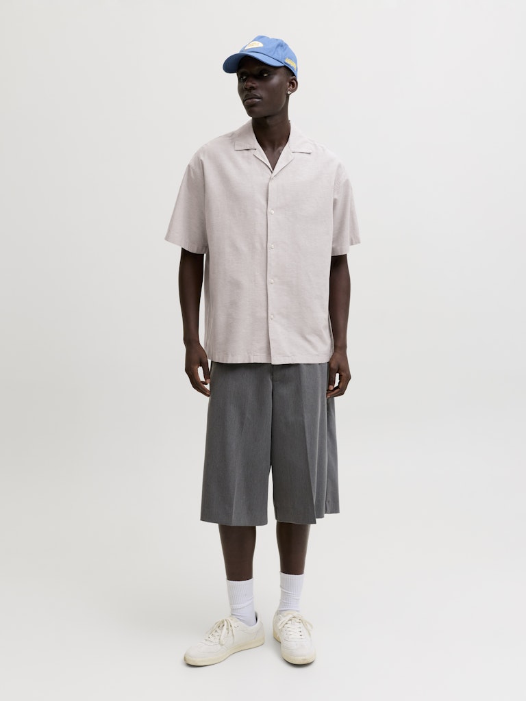 JJEBREEZE LINEN BLEND RESORT SHIRT SS SN