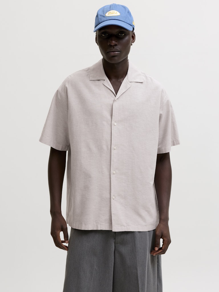 JJEBREEZE LINEN BLEND RESORT SHIRT SS SN