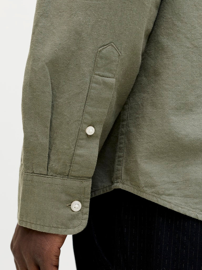 JJEBREEZE-LINEN-BLEND-BAND-SHIRT-L/S-SN