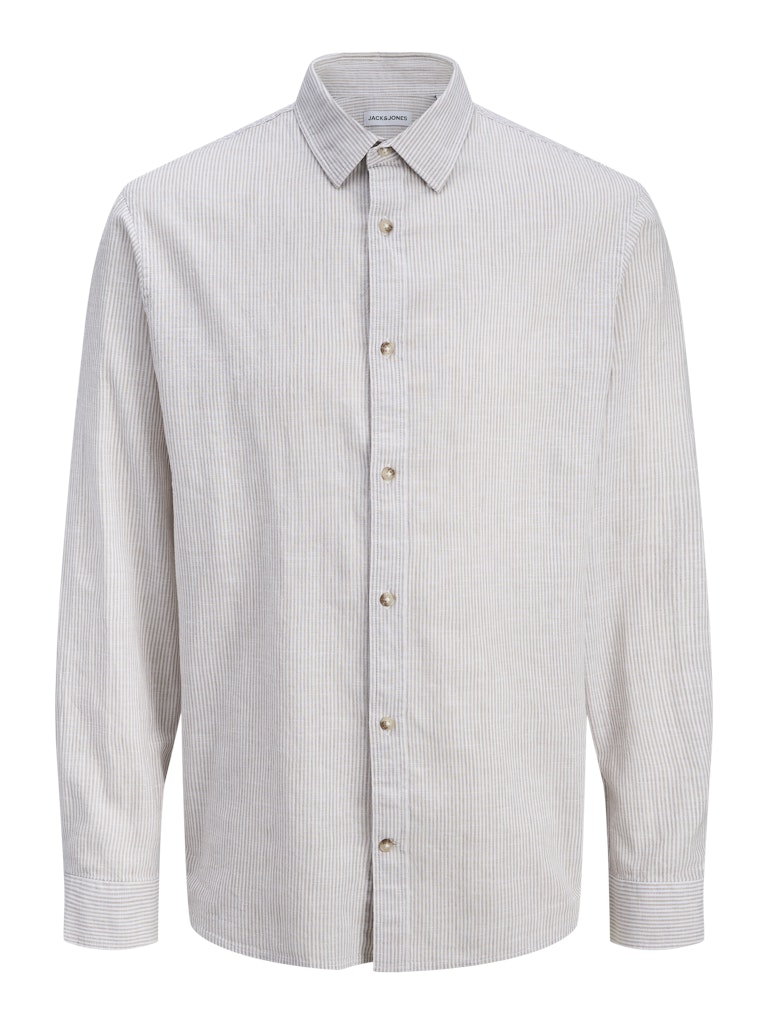 JJESUMMER LINEN BLEND SHIRT L/S SN