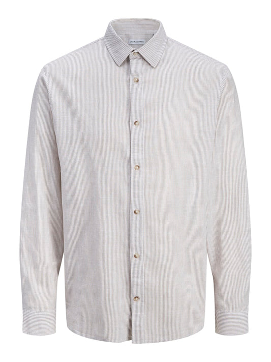 JJESUMMER LINEN BLEND SHIRT L/S SN