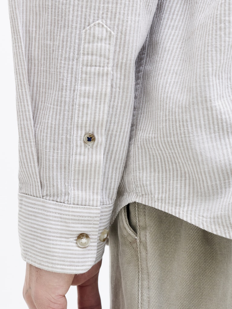 JJESUMMER LINEN BLEND SHIRT L/S SN
