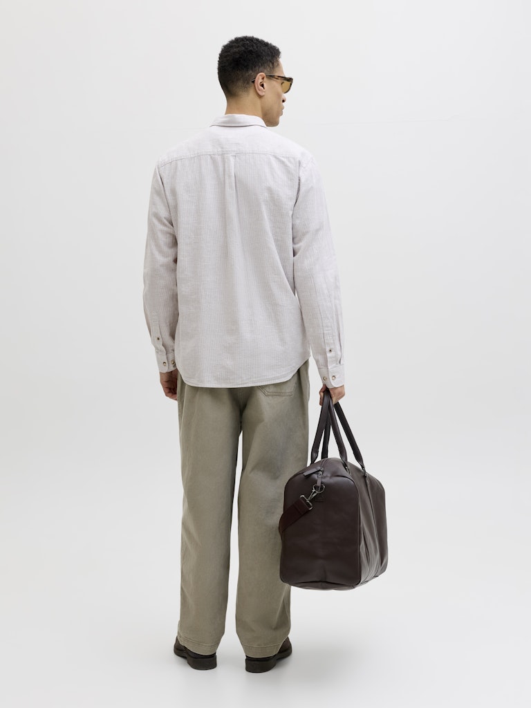 JJESUMMER LINEN BLEND SHIRT L/S SN