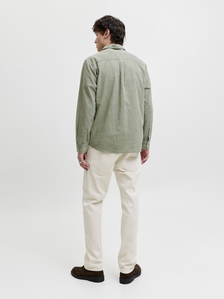 JJESUMMER LINEN BLEND SHIRT L/S SN