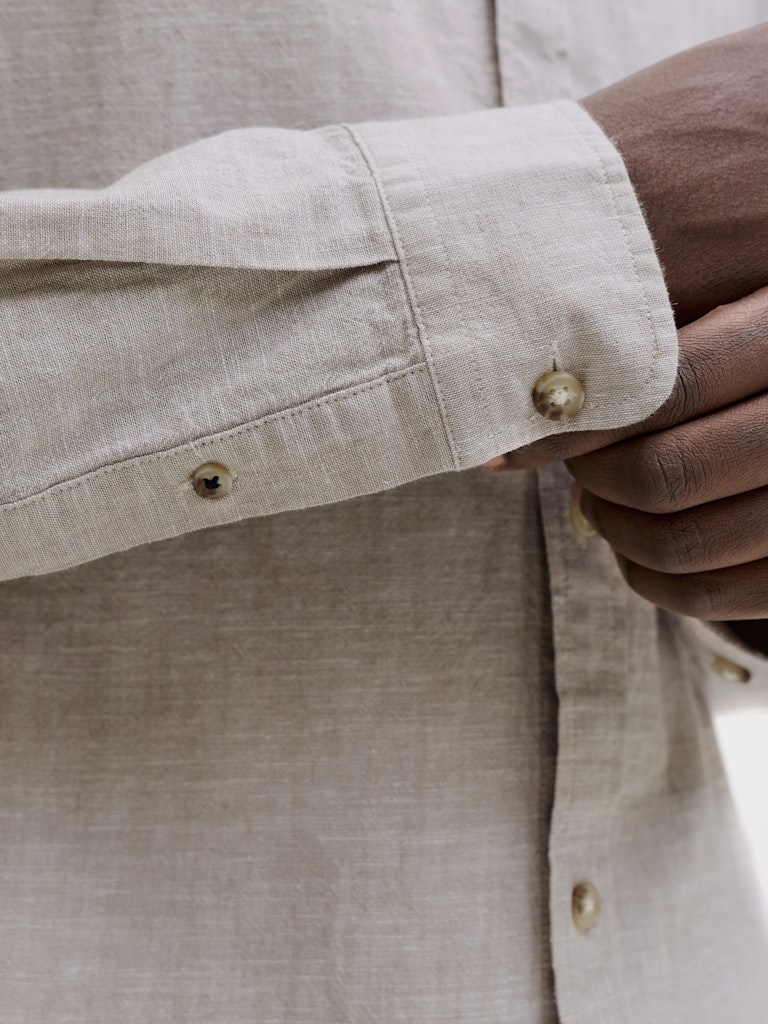 JJESUMMER LINEN BLEND SHIRT L/S SN