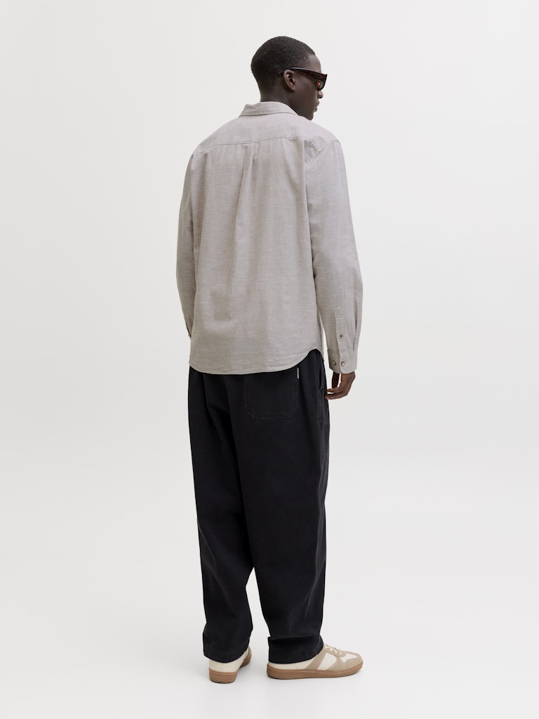 JJESUMMER LINEN BLEND SHIRT L/S SN