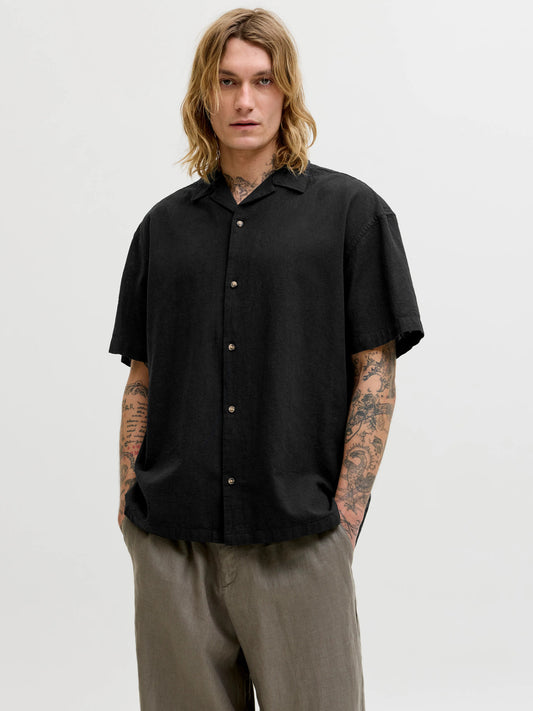 JJESUMMER LINEN BLEND RESORT SHIRT SS SN