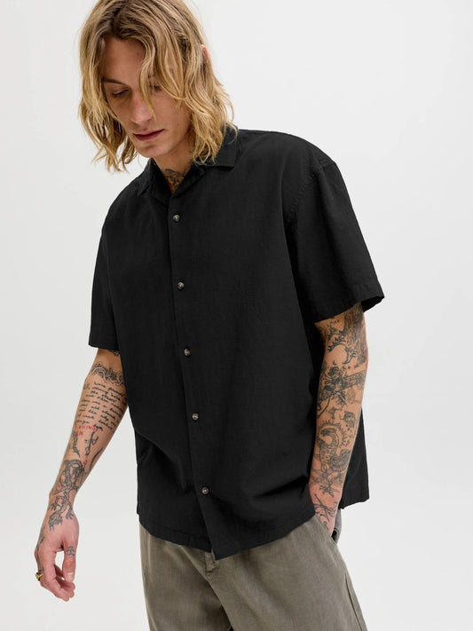 JJESUMMER LINEN BLEND RESORT SHIRT SS SN