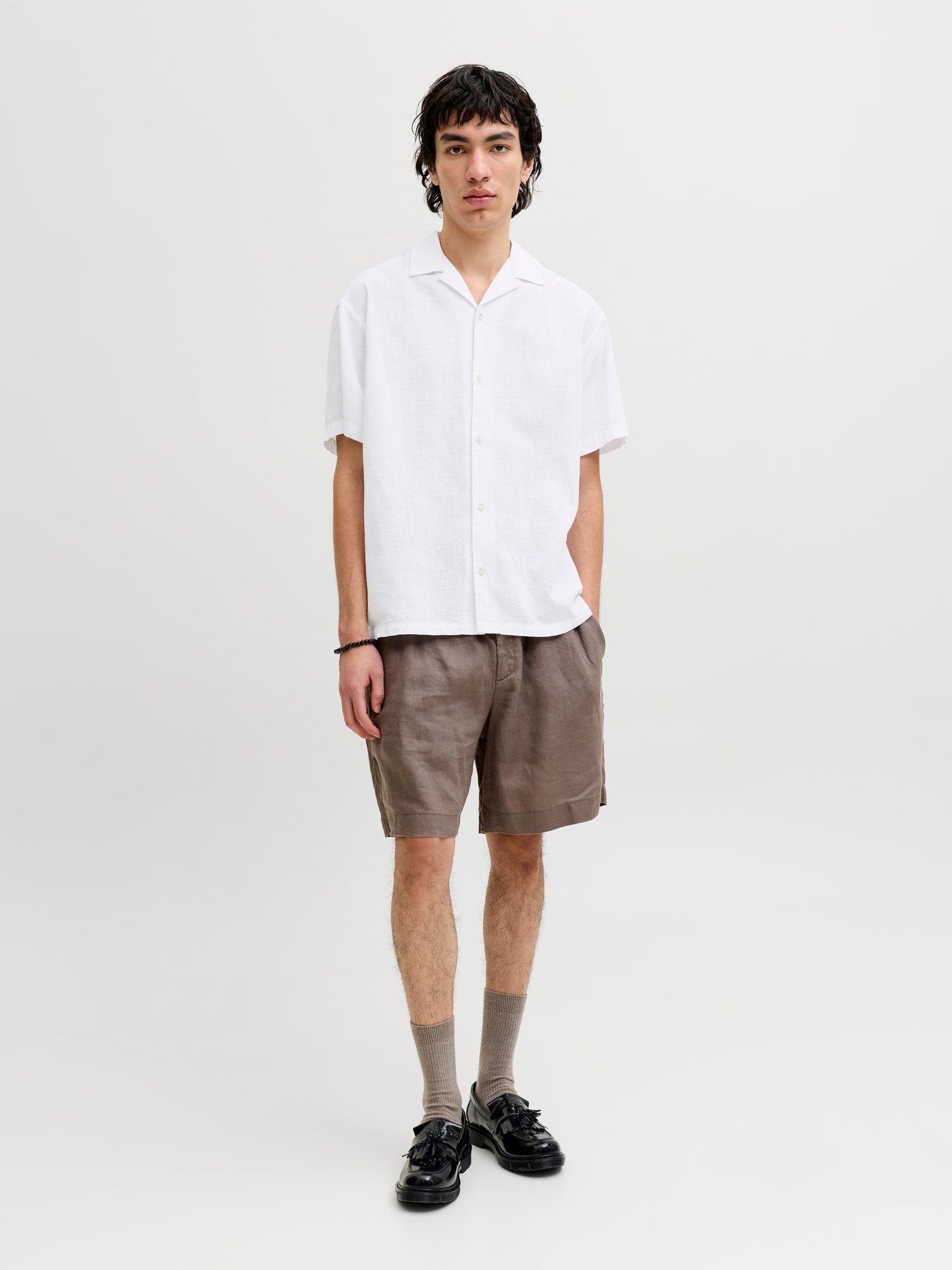 JJESUMMER LINEN BLEND RESORT SHIRT SS SN