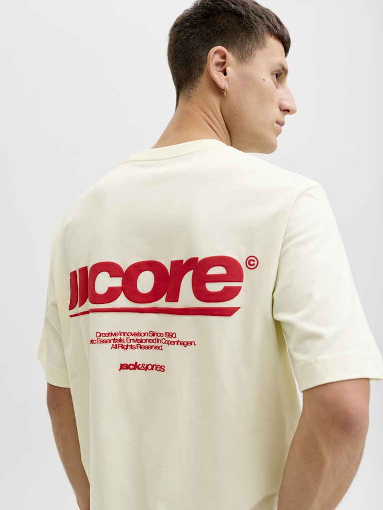 JCOCLUB BACK TEXT PRINT TEE SS CREW NECK