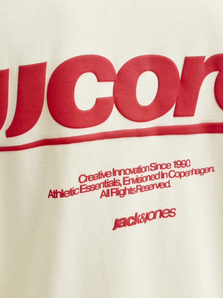JCOCLUB BACK TEXT PRINT TEE SS CREW NECK