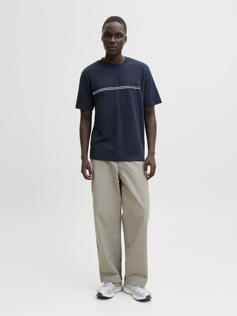 JCOFUSION CHEST BRAND TEE SS CREW NOOS