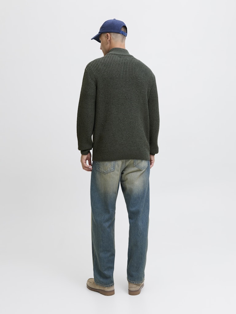 JORBLEECKER KNIT HALF ZIP BF