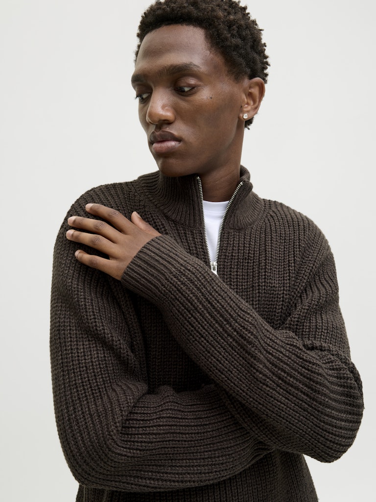 JORBLEECKER KNIT HALF ZIP BF