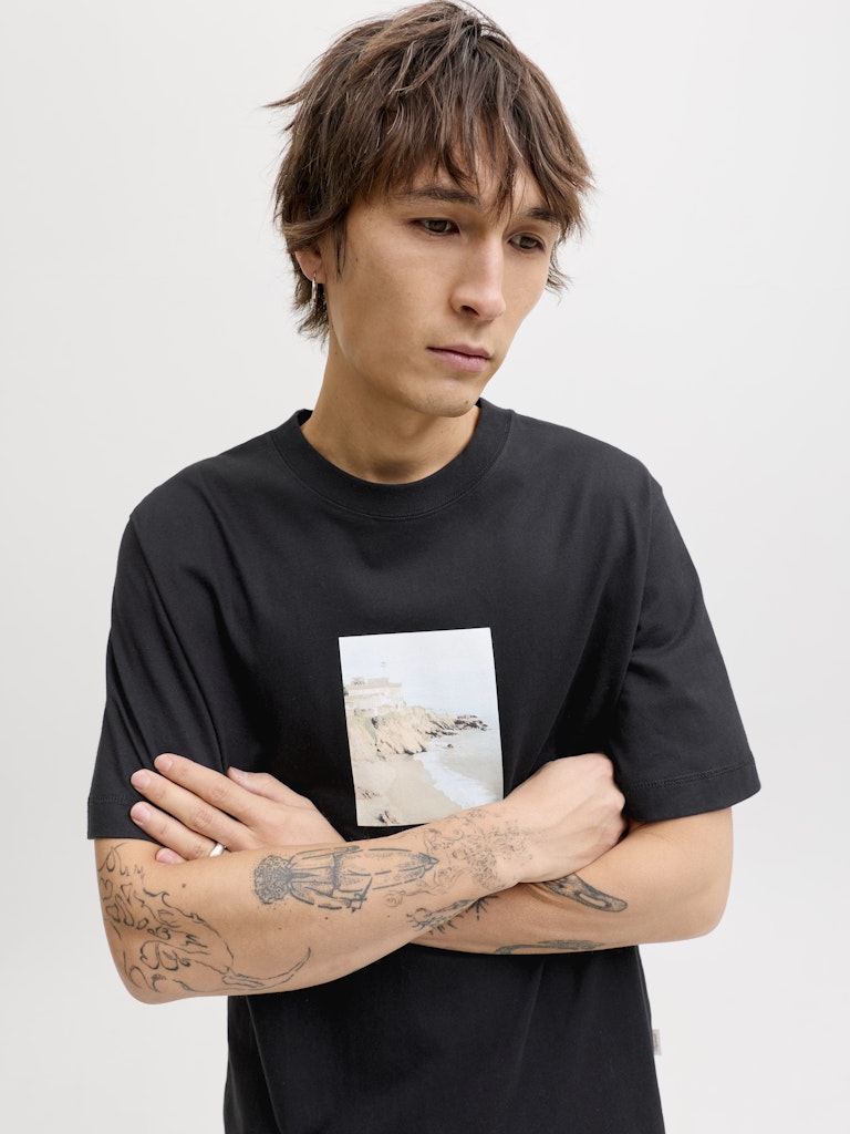 JORNORREBRO PHOTO TEE SS CREW NECK LN