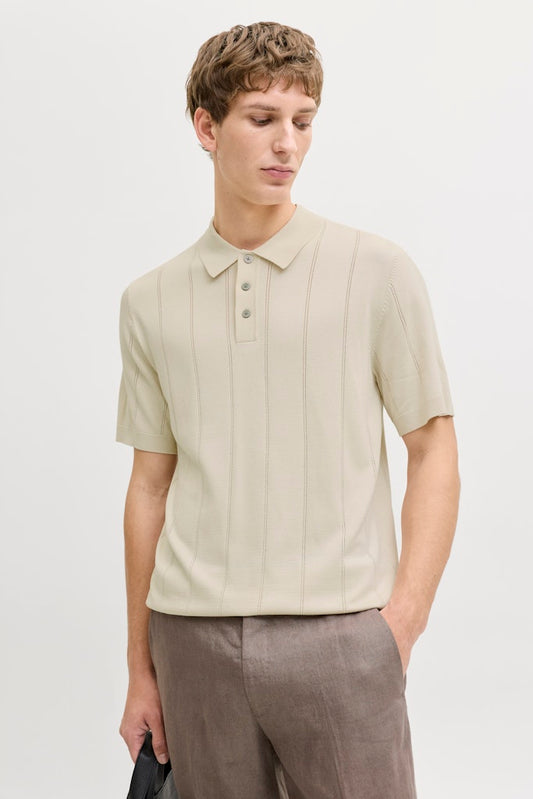 JPRBLAWILLIAM STRUCTURE KNIT POLO SS SN