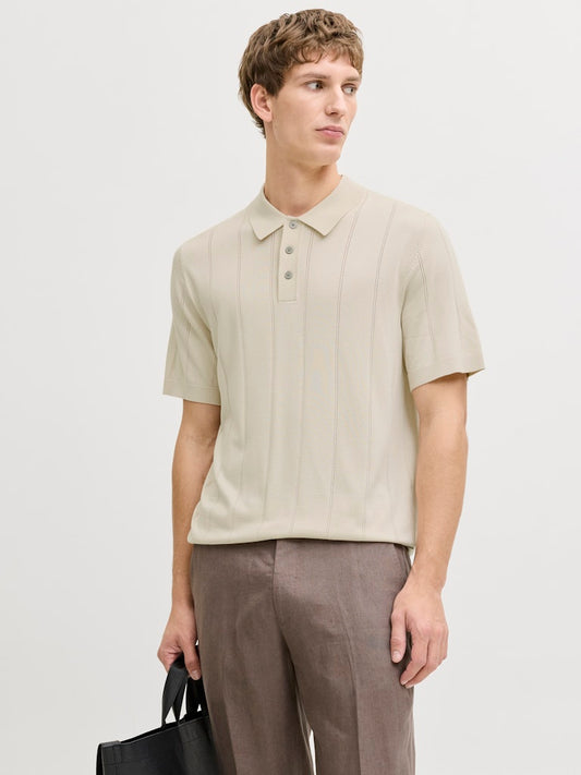 JPRBLAWILLIAM STRUCTURE KNIT POLO SS SN