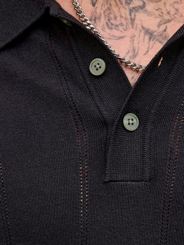 JPRBLAWILLIAM STRUCTURE KNIT POLO SS SN
