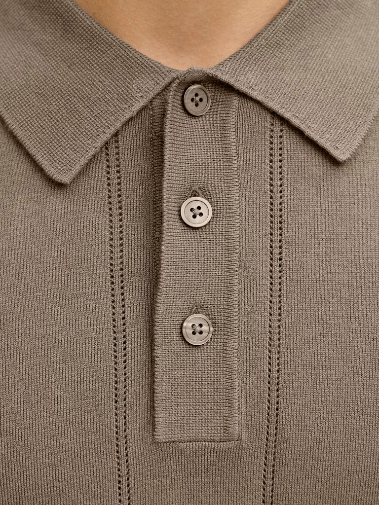 JPRBLAWILLIAM STRUCTURE KNIT POLO SS SN