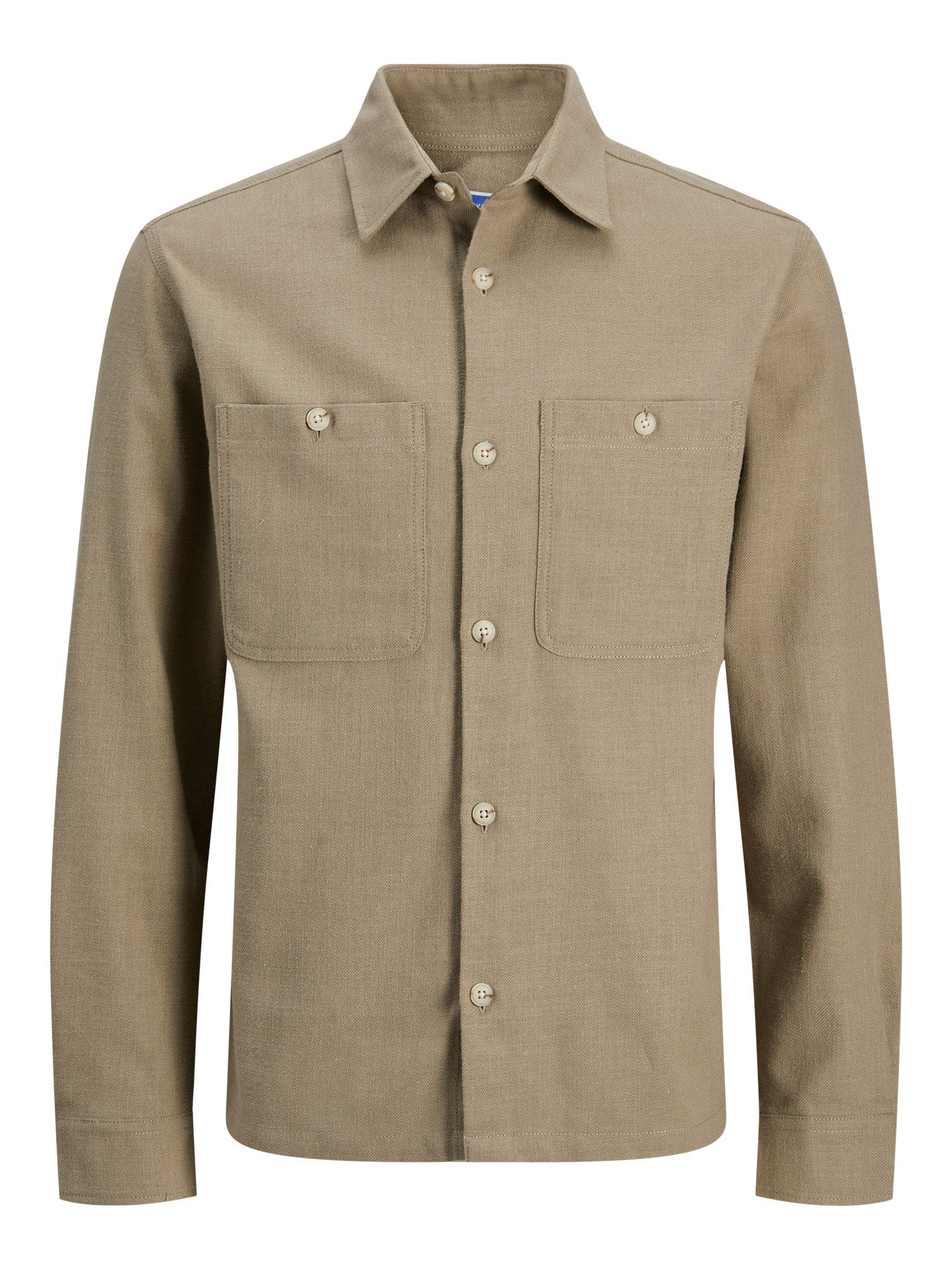 JPRBLURAYLE LINEN BL. SOLID LS SHIRT SN
