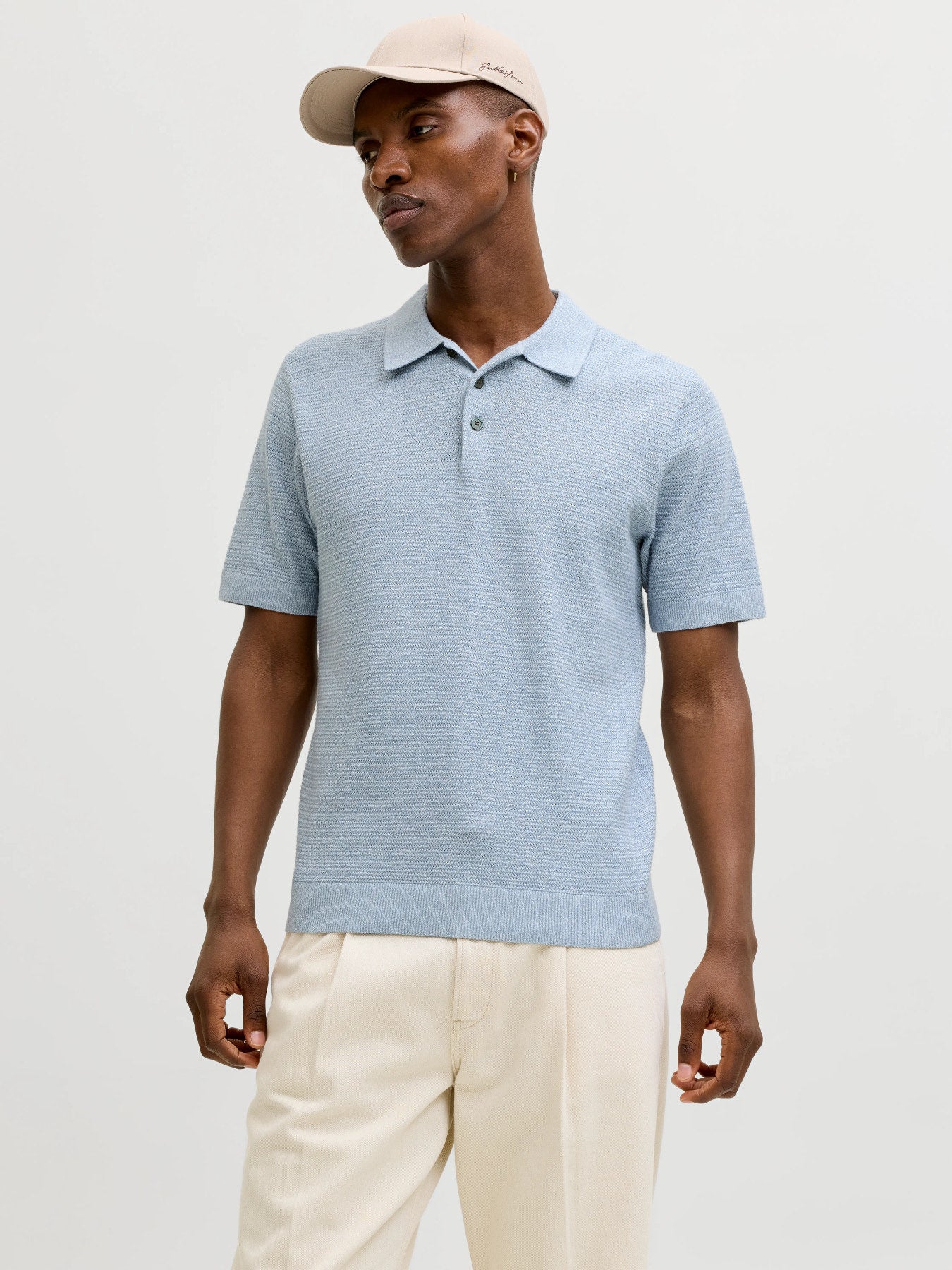 JPRBLURILEY KNIT POLO SS SN