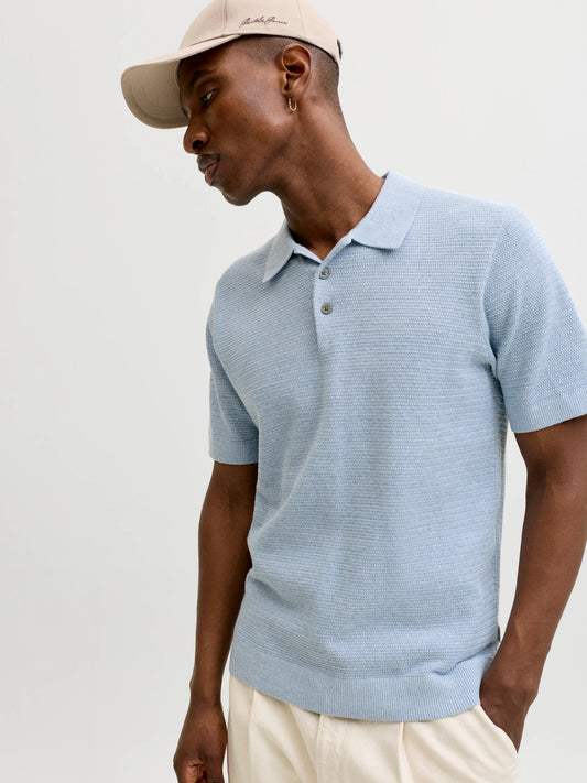 JPRBLURILEY KNIT POLO SS SN
