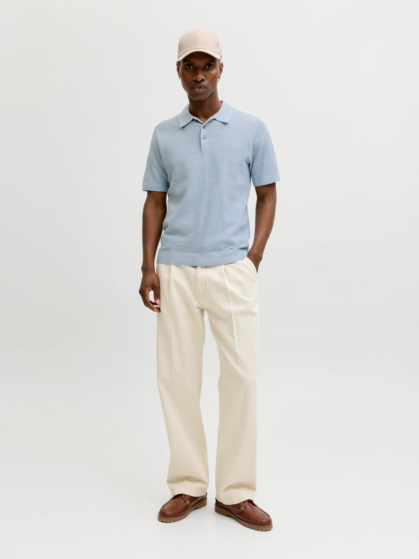 JPRBLURILEY KNIT POLO SS SN