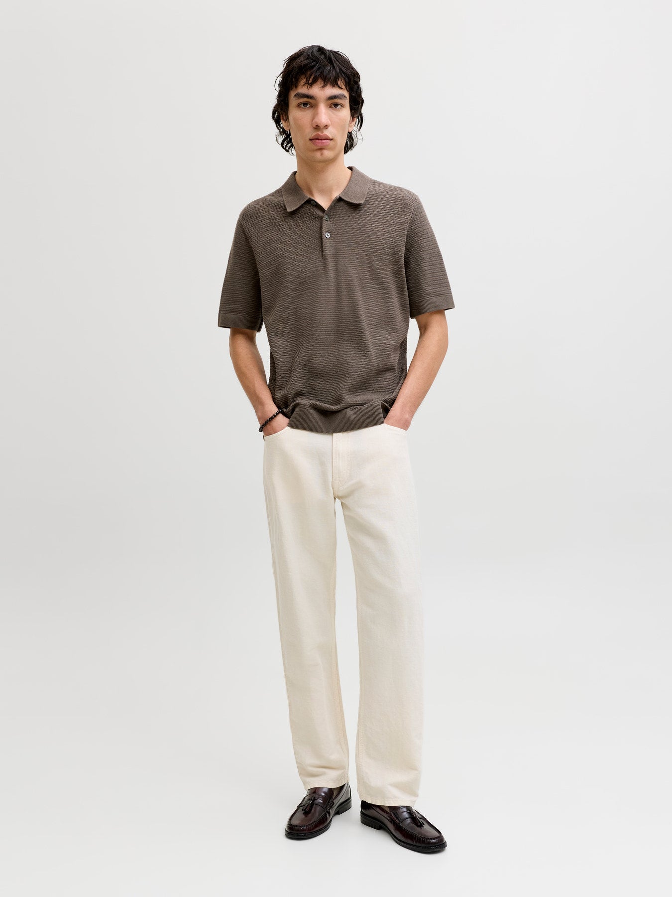 JPRBLURILEY KNIT POLO SS SN