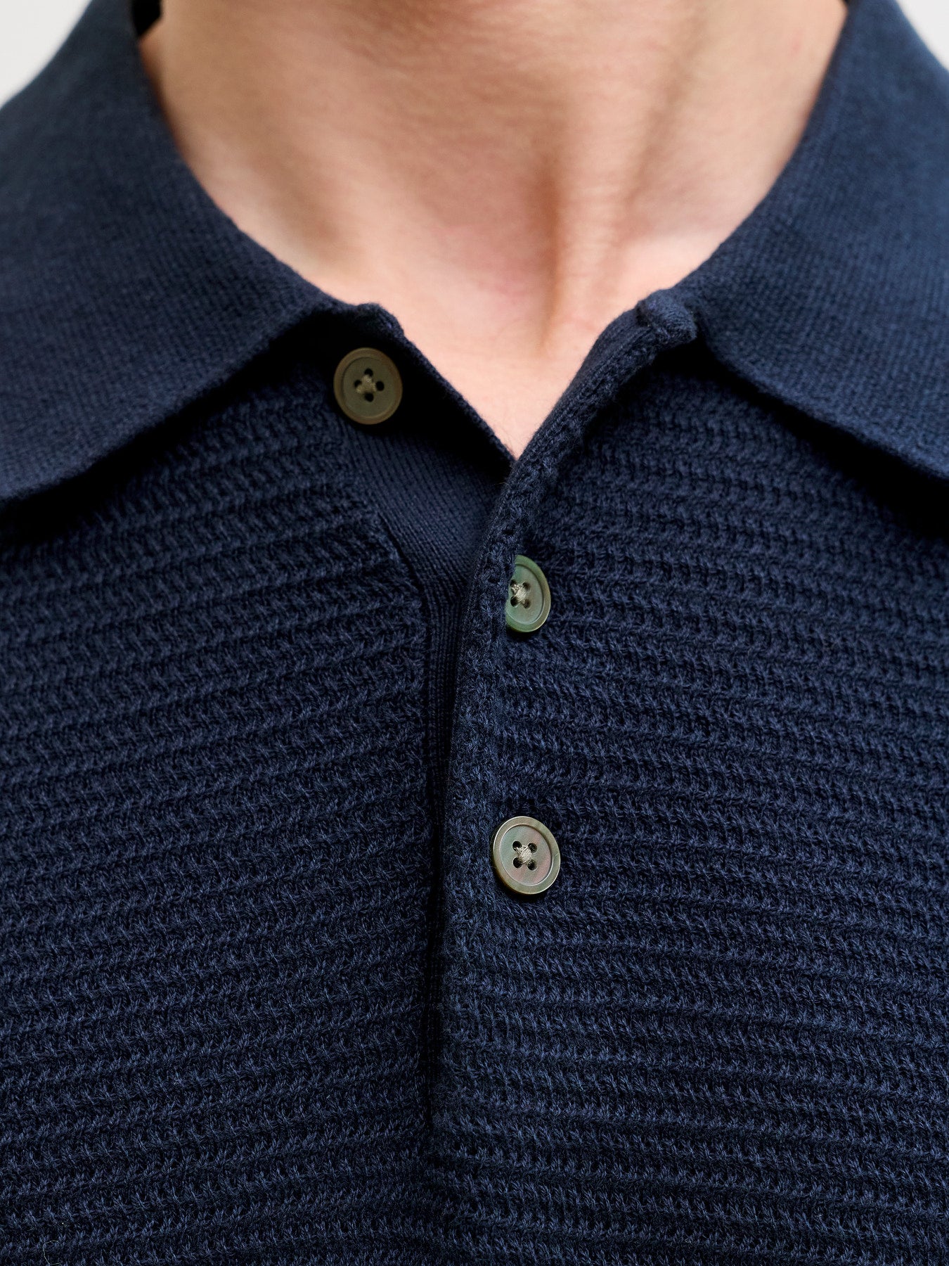 JPRBLURILEY KNIT POLO SS SN