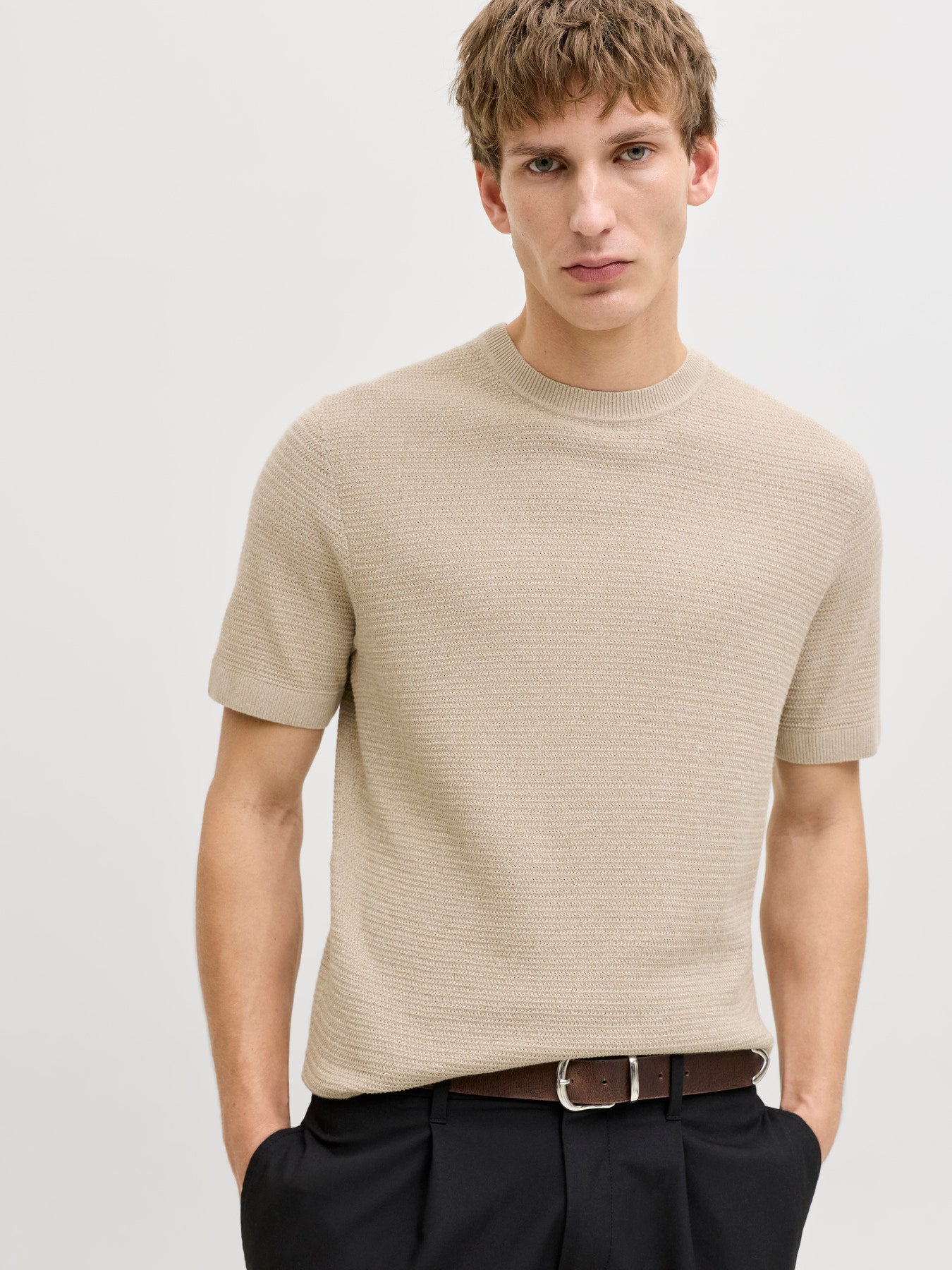 JPRBLURILEY KNIT CREW NECK SS SN