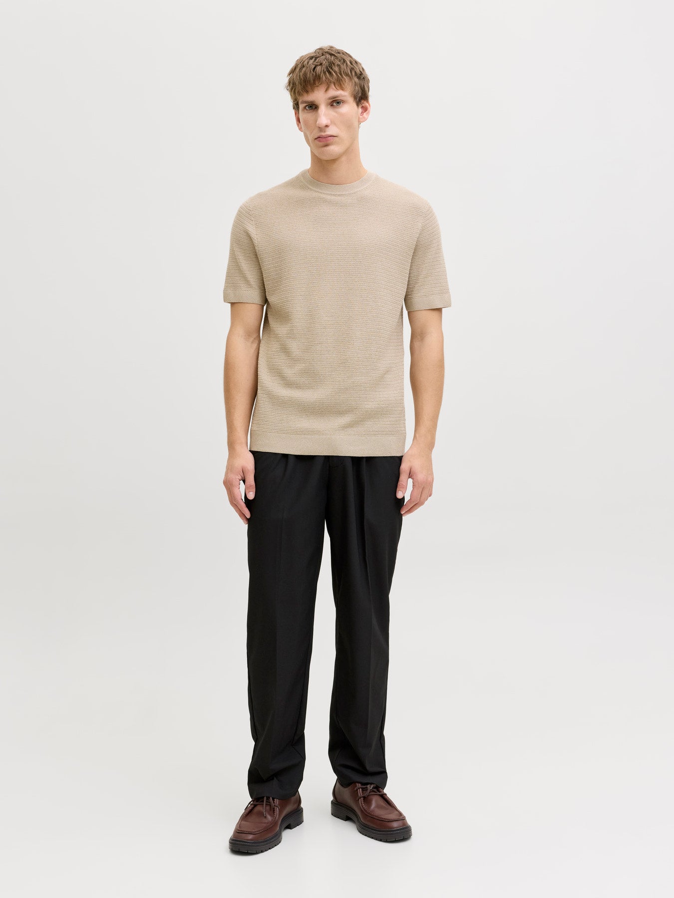 JPRBLURILEY KNIT CREW NECK SS SN