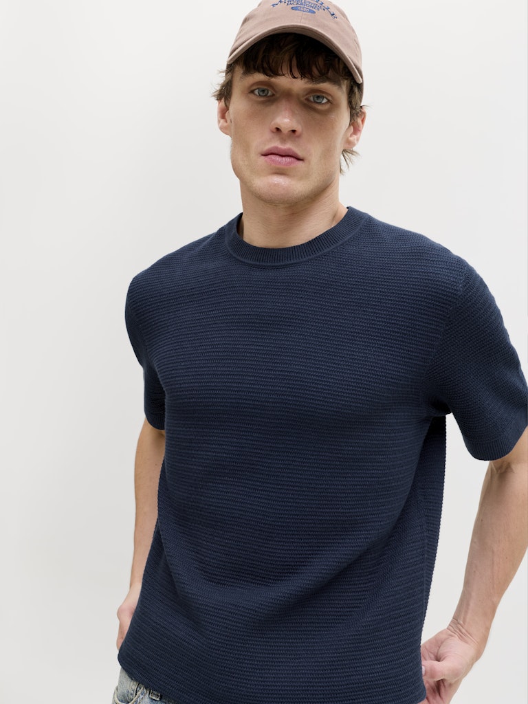 JPRBLURILEY KNIT CREW NECK SS SN