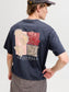 JORMONTAUK AOP BACK TEE SS CREW NECK SN