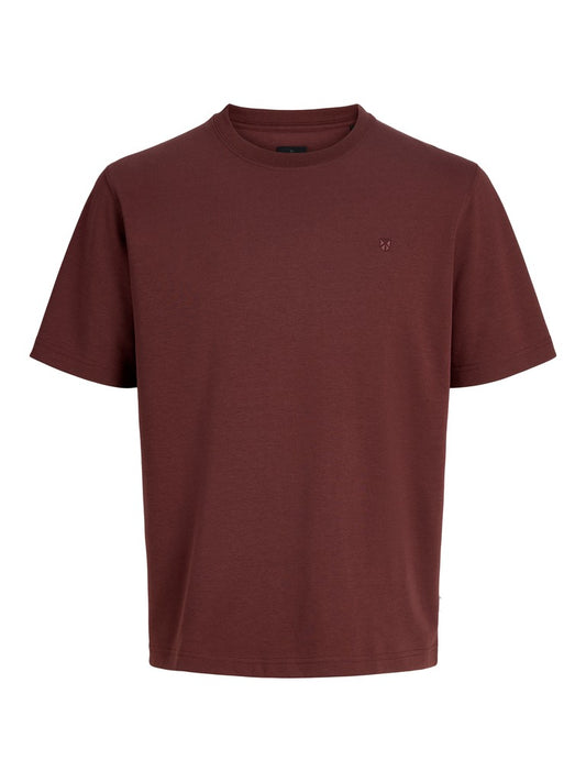 JPRBLAETHAN SS LOGO TEE SN - BURGUNDY