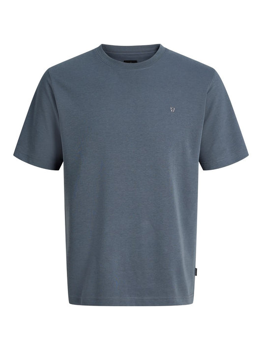JPRBLAETHAN SS LOGO TEE SN -  STEEL BLUE